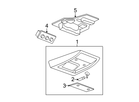 2007 Chevy Suburban 2500 Overhead Console Diagram 2 - Thumbnail