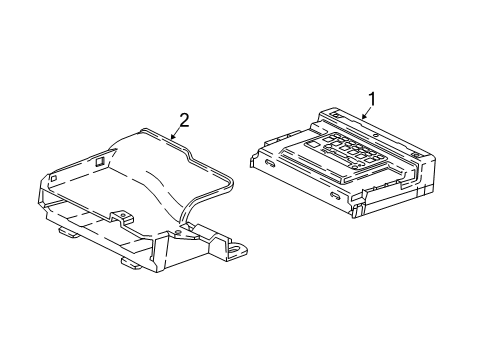 2020 Cadillac XT4 Body Control Module Assembly Diagram for 13527301