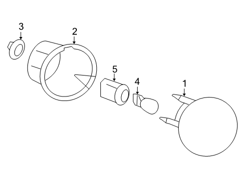 2009 Chevy HHR Bulbs Diagram 4 - Thumbnail