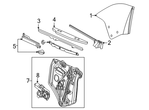 2017 Buick Cascada Quarter Window Diagram