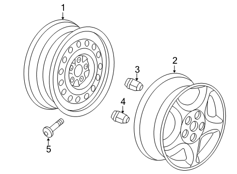 2006 Saturn Relay Wheels Diagram