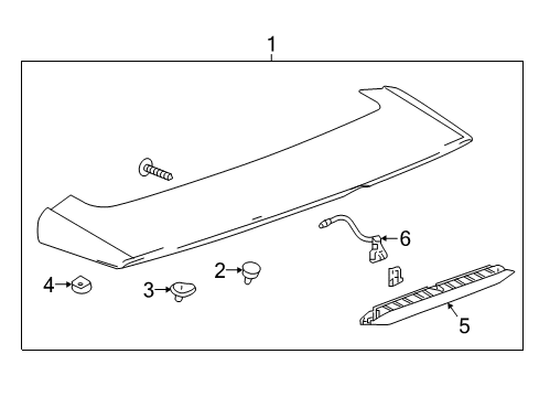 2021 Chevy Equinox Rear Spoiler Diagram