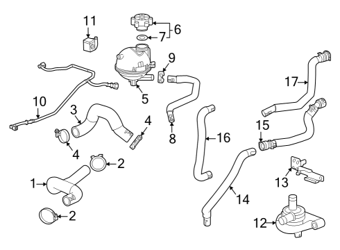 2024 Chevy Trax Hoses, Lines & Pipes Diagram