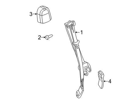 2006 Chevy Tahoe Seat Belt Diagram 1 - Thumbnail