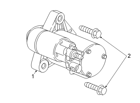 2019 Buick LaCrosse Starter, Electrical Diagram 1 - Thumbnail