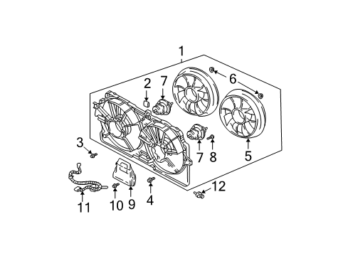 2002 Chevy Monte Carlo Cooling System, Radiator, Water Pump, Cooling Fan Diagram 4 - Thumbnail