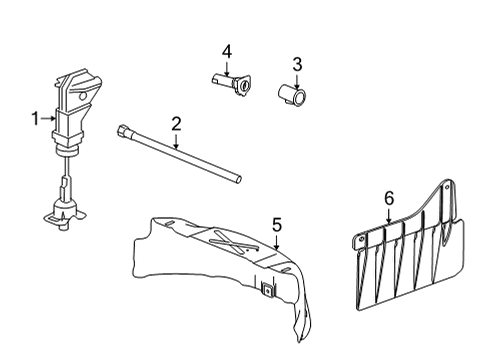 2021 Cadillac Escalade ESV Spare Tire Carrier Diagram