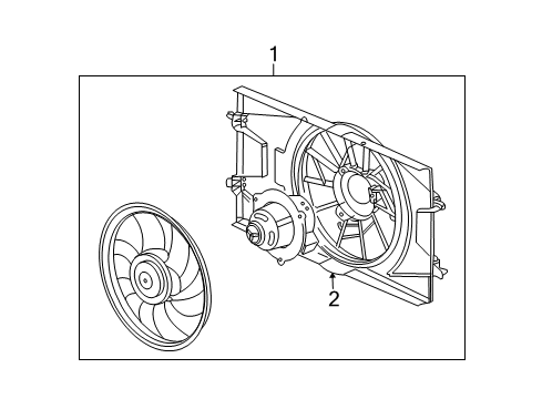 2007 Saturn Ion Cooling System, Radiator, Water Pump, Cooling Fan Diagram 7 - Thumbnail