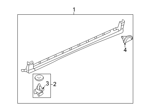 2006 Buick Rendezvous Exterior Trim - Pillars, Rocker & Floor Diagram