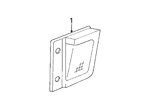 1990 Chevy Lumina APV Lamp Assembly, Back Up Diagram for 5976092