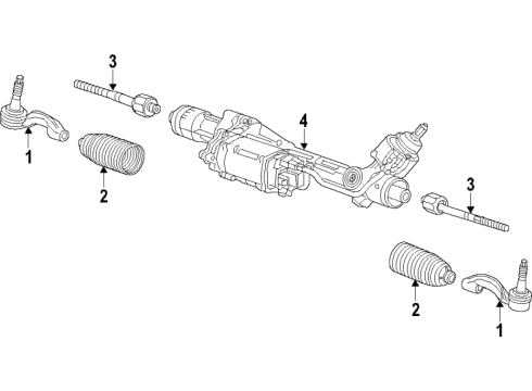 2017 Cadillac CT6 Steering Column & Wheel, Steering Gear & Linkage Diagram 4 - Thumbnail