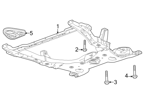 2024 Chevy Trax Suspension Mounting - Front Diagram