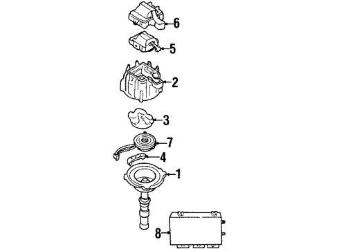 1995 Cadillac DeVille Wire,Spark Plug #2 Cyl Diagram for 12192085