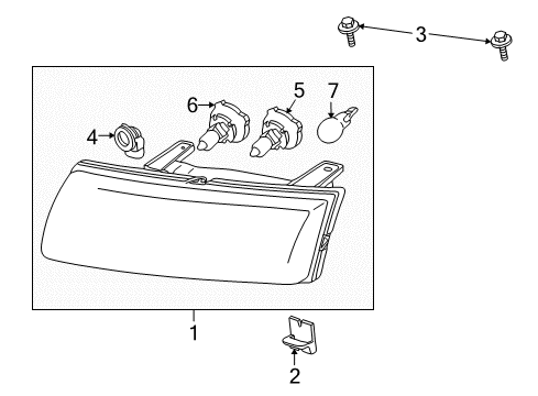 2007 Saturn Vue Headlamps, Electrical Diagram 2 - Thumbnail