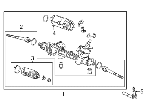 2018 Chevy Volt Steering Column & Wheel, Steering Gear & Linkage Diagram 3 - Thumbnail