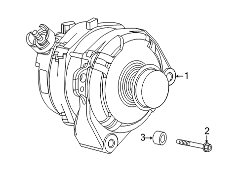 2020 GMC Sierra 2500 HD GENERATOR ASM-. Diagram for 13552633