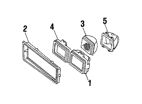 1985 Chevy Monte Carlo Headlamps, Electrical Diagram