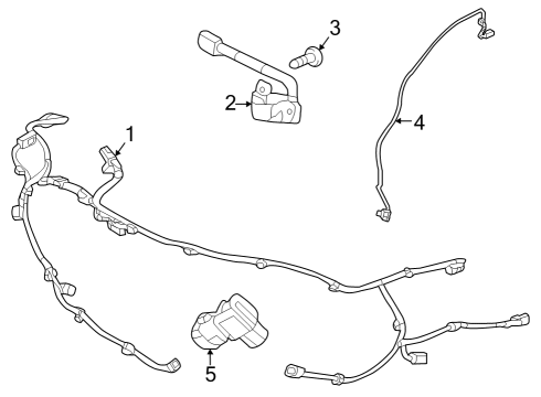 2023 Chevy Bolt EV Harness Pkg, Front Bpr Fascia Wrg Diagram for 42765361