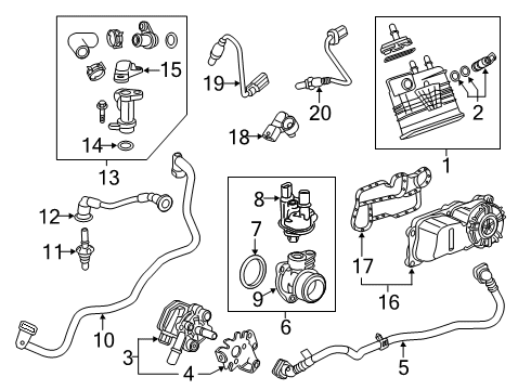 2022 Cadillac XT4 Emission Components Diagram