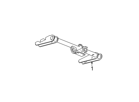 2004 Cadillac Escalade Trailer Hitch Components Diagram