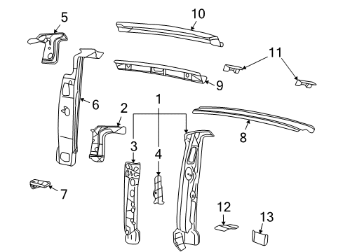 1999 Chevy P30 Rear Body Diagram