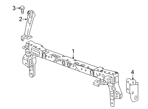 2018 Chevy Cruze Radiator Support Diagram