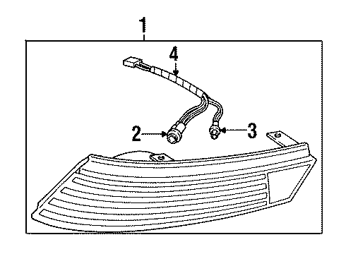 1991 Saturn SC Park Lamps Diagram