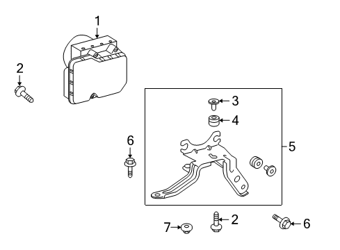 2009 Pontiac Vibe Anti-Lock Brakes Diagram 1 - Thumbnail