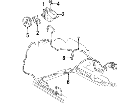 1996 Oldsmobile Aurora Hose Assembly, P/S Gear Outlet Diagram for 26068169