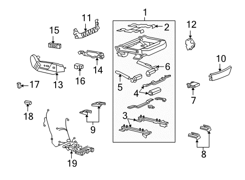 2013 Cadillac CTS Power Seats Diagram 8 - Thumbnail