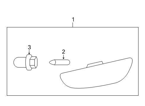 2009 Saturn Vue Front Lamps - Side Marker Lamps Diagram