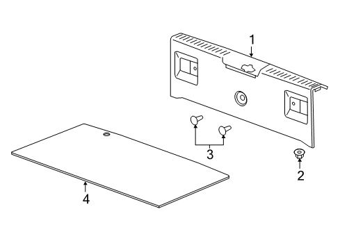 2017 Chevy Spark Interior Trim - Rear Body Diagram