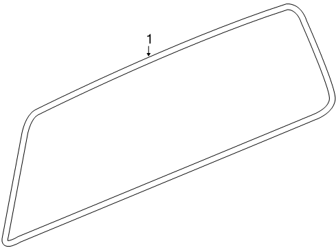 2013 Chevy Silverado 2500 HD Glass & Hardware - Back Glass Diagram 2 - Thumbnail