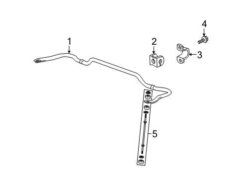 2010 Saturn Outlook Rear Suspension, Control Arm Diagram 2 - Thumbnail