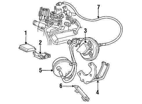 1992 Oldsmobile Bravada Module Asm,Cruise Control Diagram for 25111880