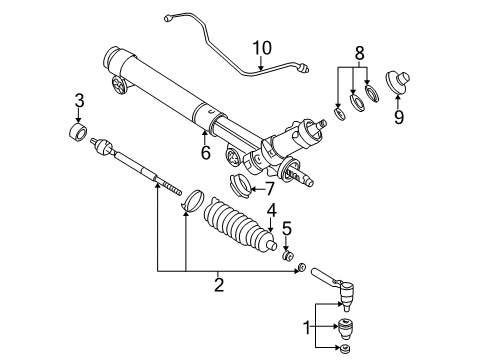 2008 GMC Savana 2500 P/S Pump & Hoses, Steering Gear & Linkage Diagram 4 - Thumbnail