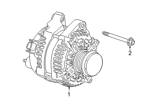 2023 Cadillac CT5 GENERATOR ASM-. Diagram for 13546929