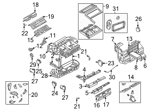 2004 Buick Rendezvous HVAC Case Diagram 2 - Thumbnail