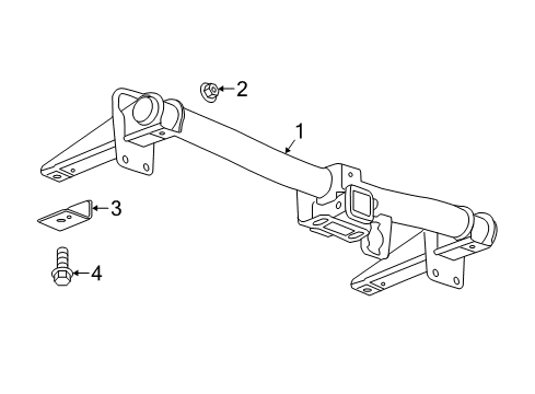 2024 GMC Terrain Trailer Hitch Components Diagram