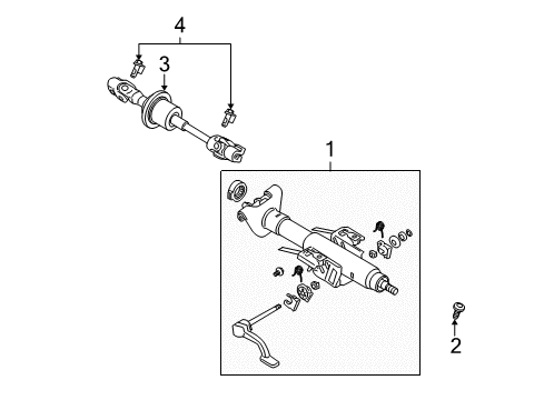 2008 Pontiac G6 Steering Column, Steering Wheel Diagram