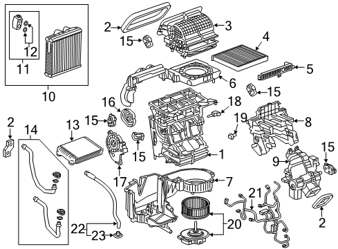 2021 Cadillac XT5 Automatic Temperature Controls Diagram 1 - Thumbnail