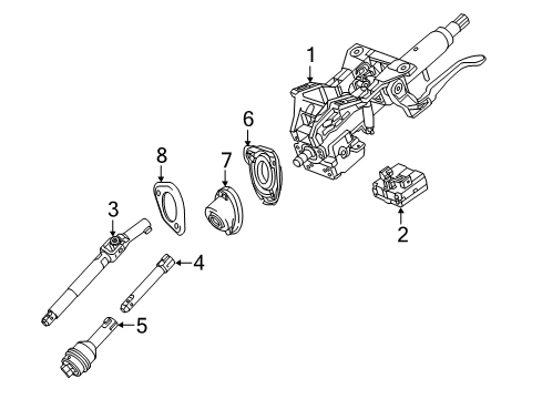 2024 Chevy Camaro Steering Column Assembly Diagram