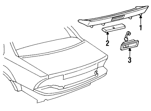 1987 Chevy Beretta Rear Spoiler Diagram