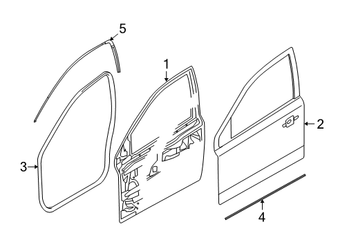 2008 Saturn Astra Front Door Diagram