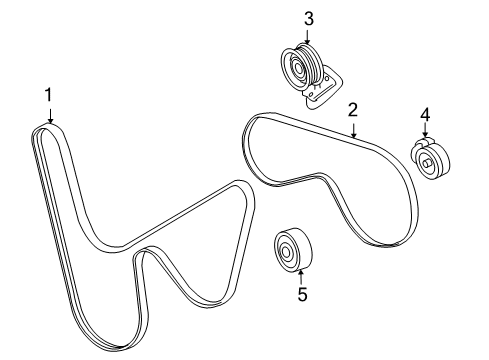 2008 Pontiac G8 Belts & Pulleys Diagram