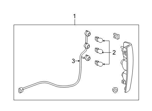 2010 GMC Canyon Tail Lamps Diagram