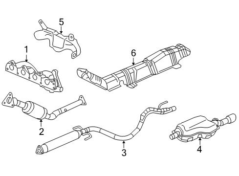 2007 Saturn Ion Exhaust Manifold Diagram 1 - Thumbnail