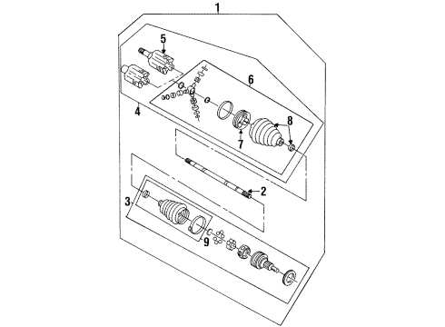 1999 Chevy Monte Carlo SHAFT KIT Diagram for 26064130