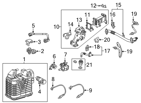 2017 Chevy Malibu EGR System, Emission Diagram