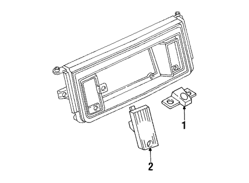 1986 Pontiac Parisienne License Lamps Diagram